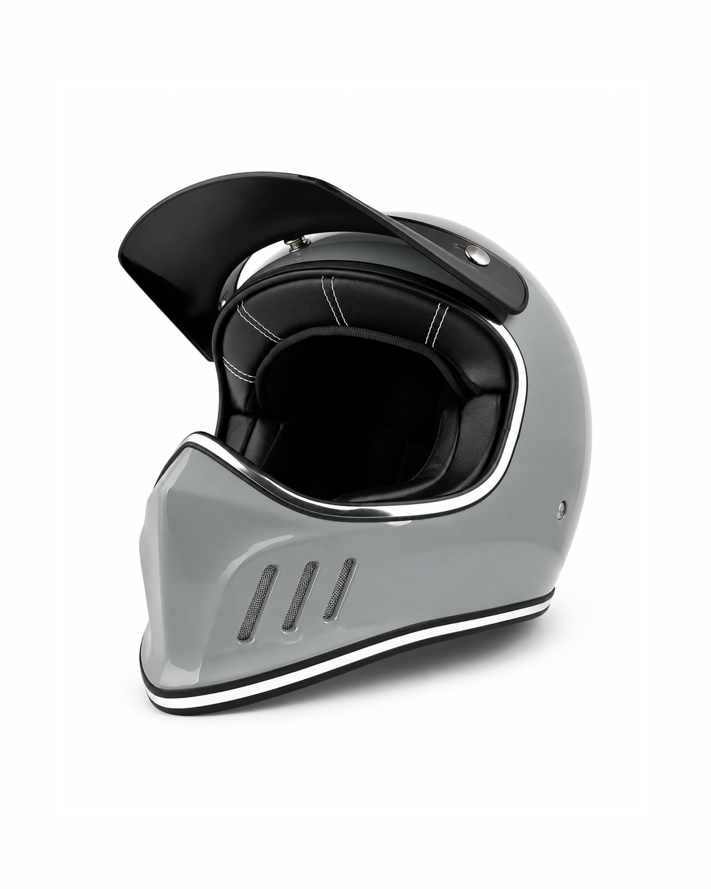 Ventilated Full-Face Helmet - Cement Ash - Image 1