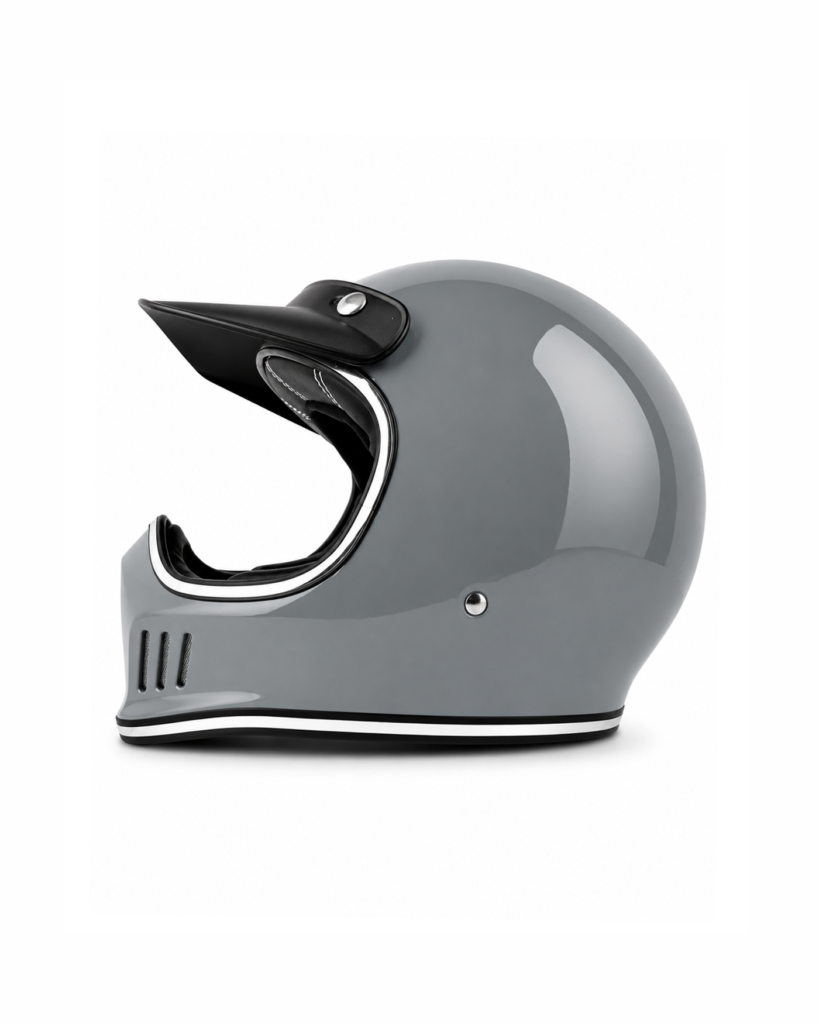 Ventilated Full-Face Helmet - Cement Ash