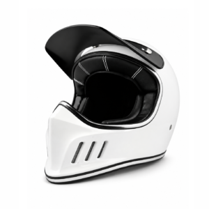 Ventilated Full-Face Helmet - White - Image 1