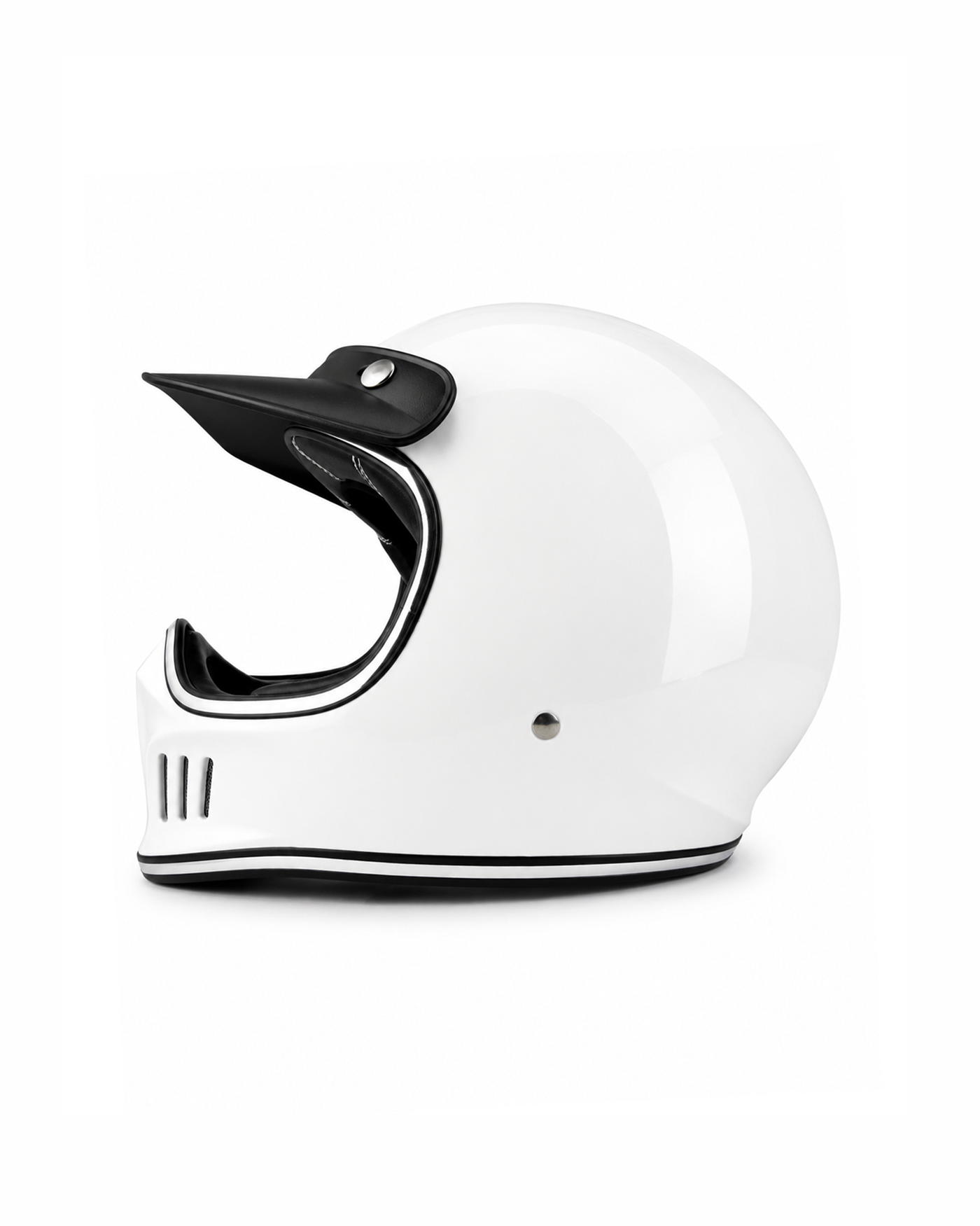 Ventilated Full-Face Helmet - White - Image 2