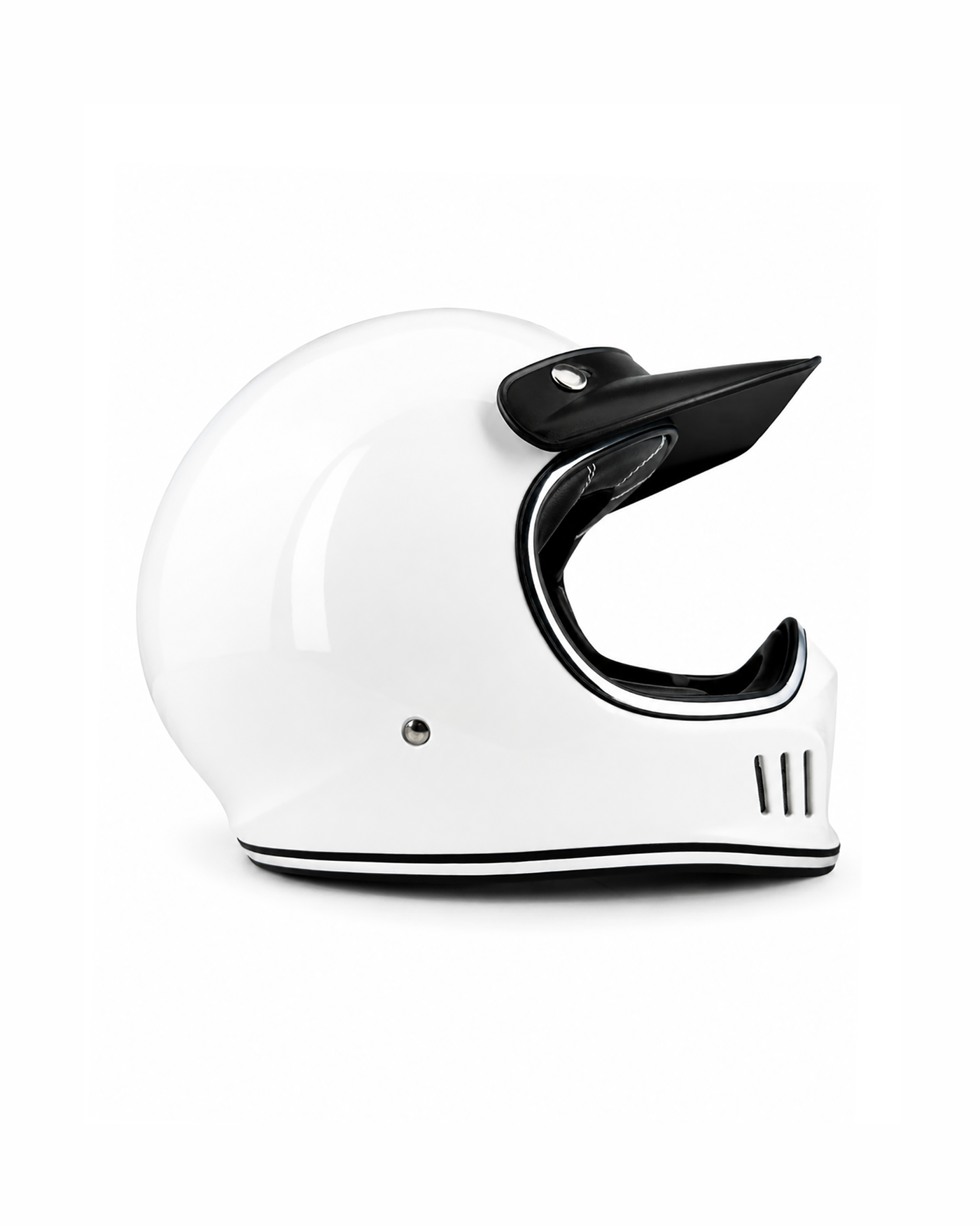 Ventilated Full-Face Helmet - White - Image 4