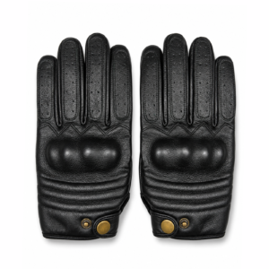 Retro Riding Gloves - Black - Image 1