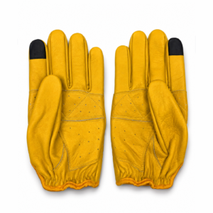 Retro Riding Gloves - Yellow - Image 4