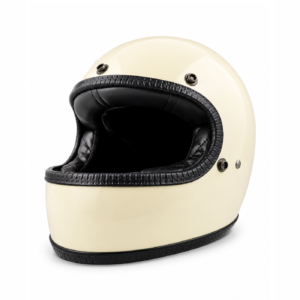 Streamlined Full-Face Helmet - Ivory White
