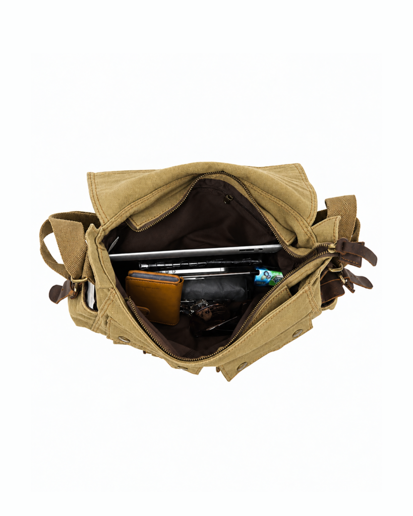 Heritage Messenger Bag - Khaki