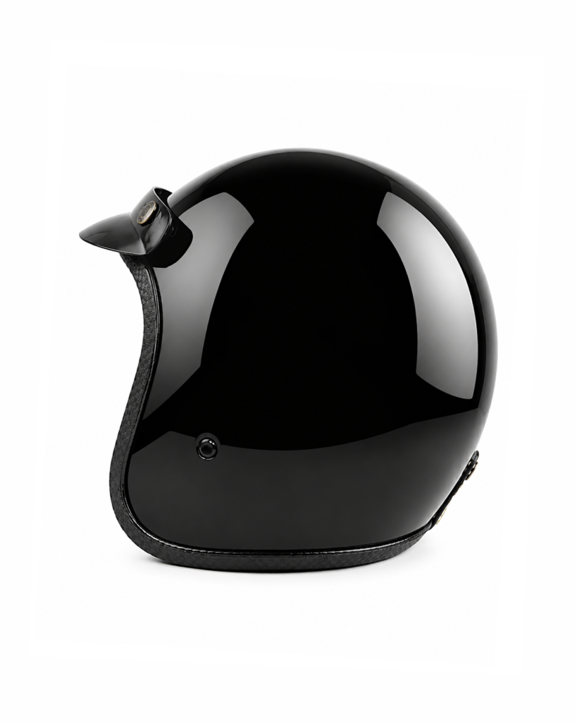 Heritage 3/4 Open-Face Helmet - Black White Stripes