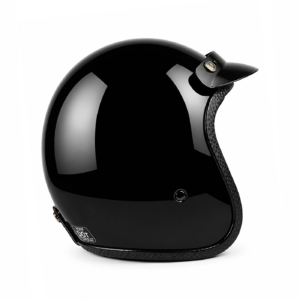 Heritage 3/4 Open-Face Helmet - Black White Stripes - Image 4