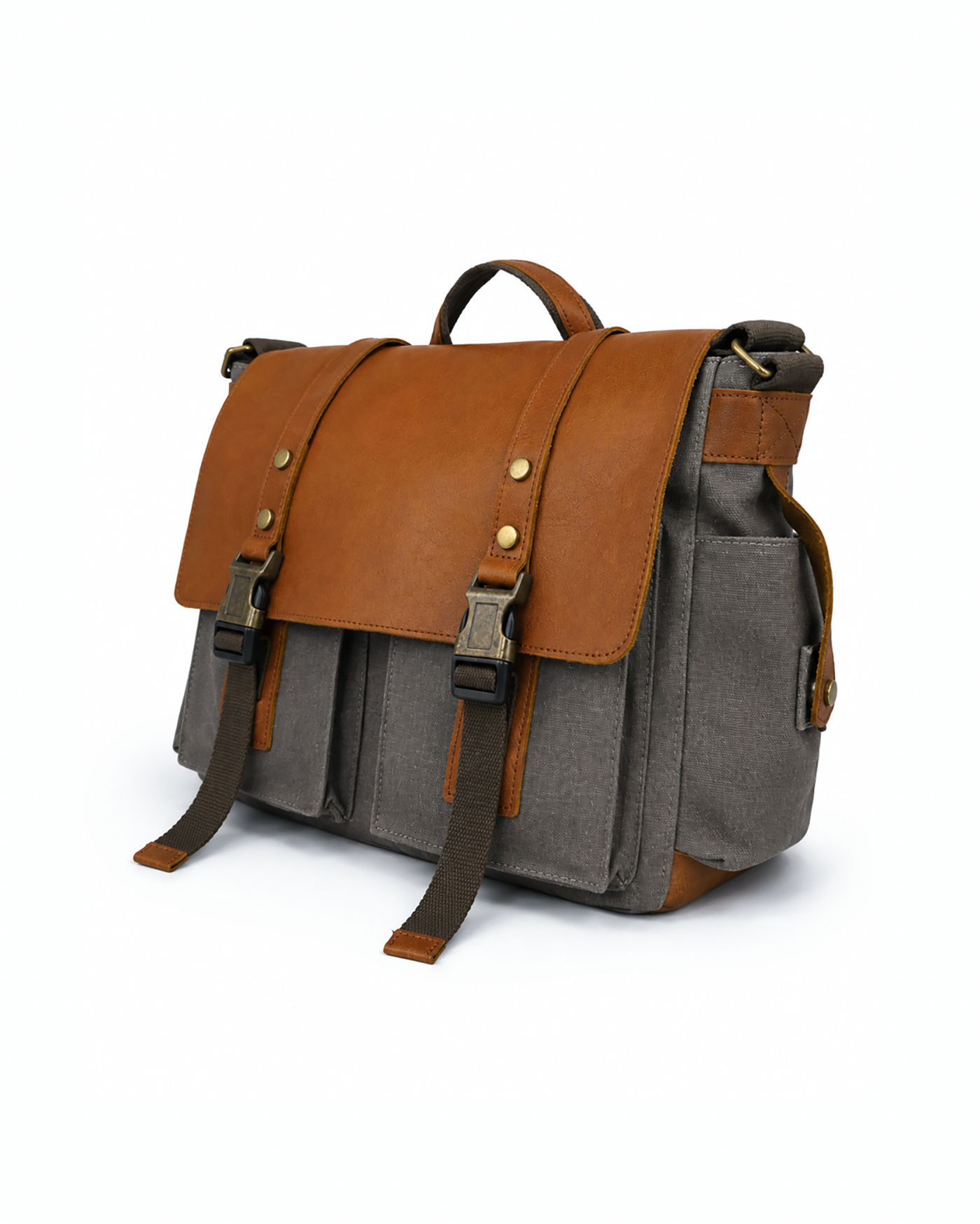 Urban Messenger Bag - Light Grey - Image 3