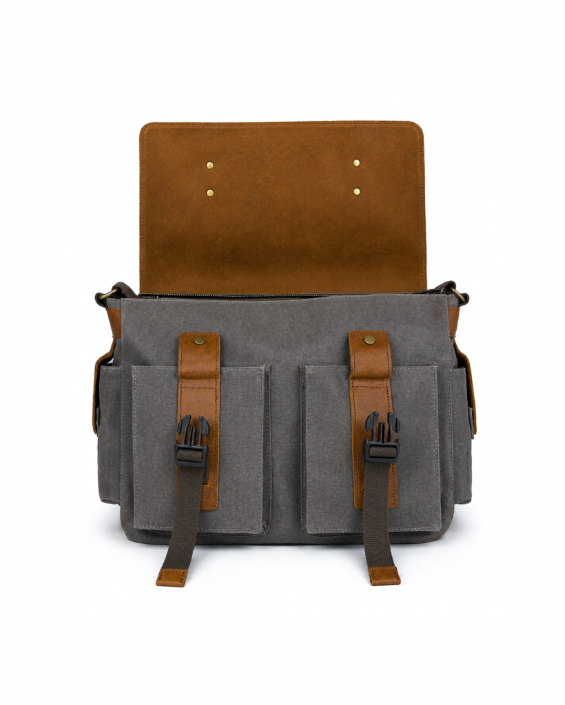 Urban Messenger Bag - Light Grey