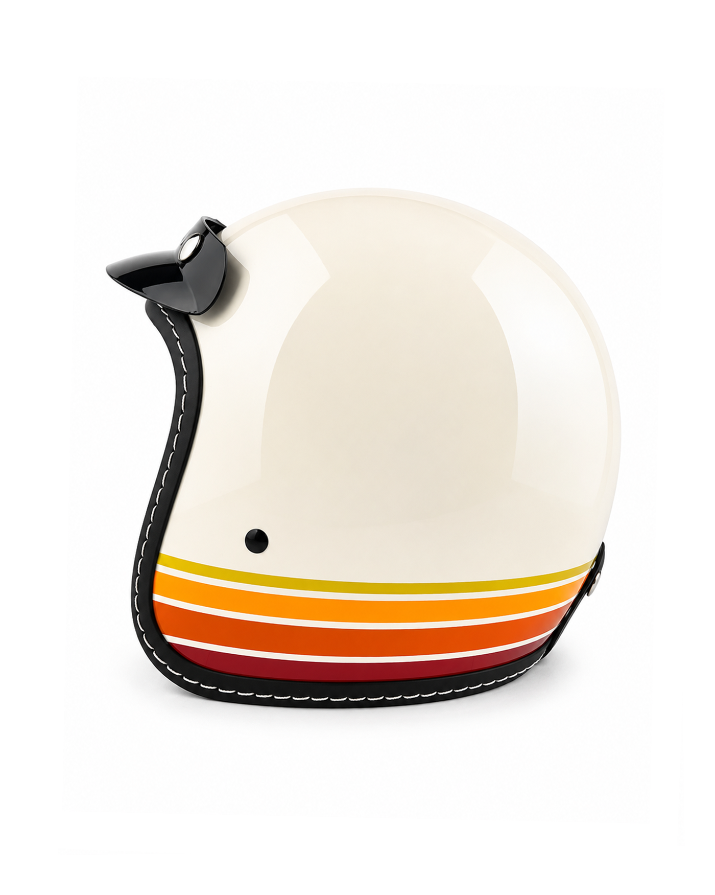 Retro Peak Half Helmet - Ivory White Retro - Image 2