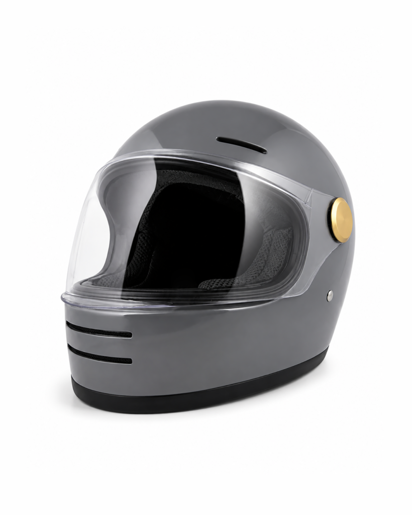 Classic Visor Full-Face Helmet - Dark Grey