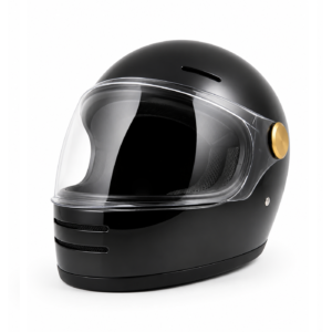 Classic Visor Full-Face Helmet - Glossy Black - Image 1