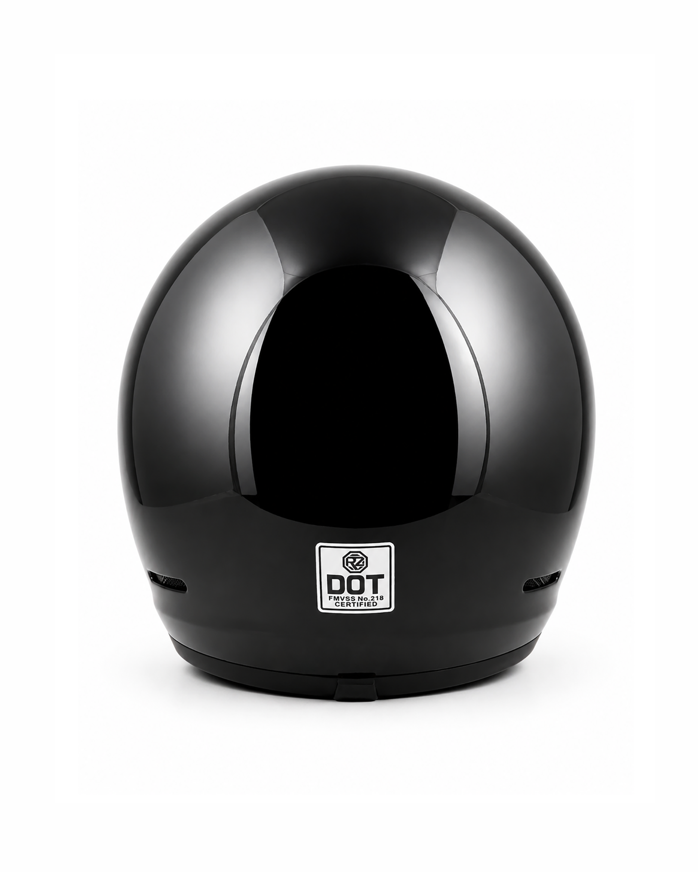 Classic Visor Full-Face Helmet - Glossy Black - Image 3