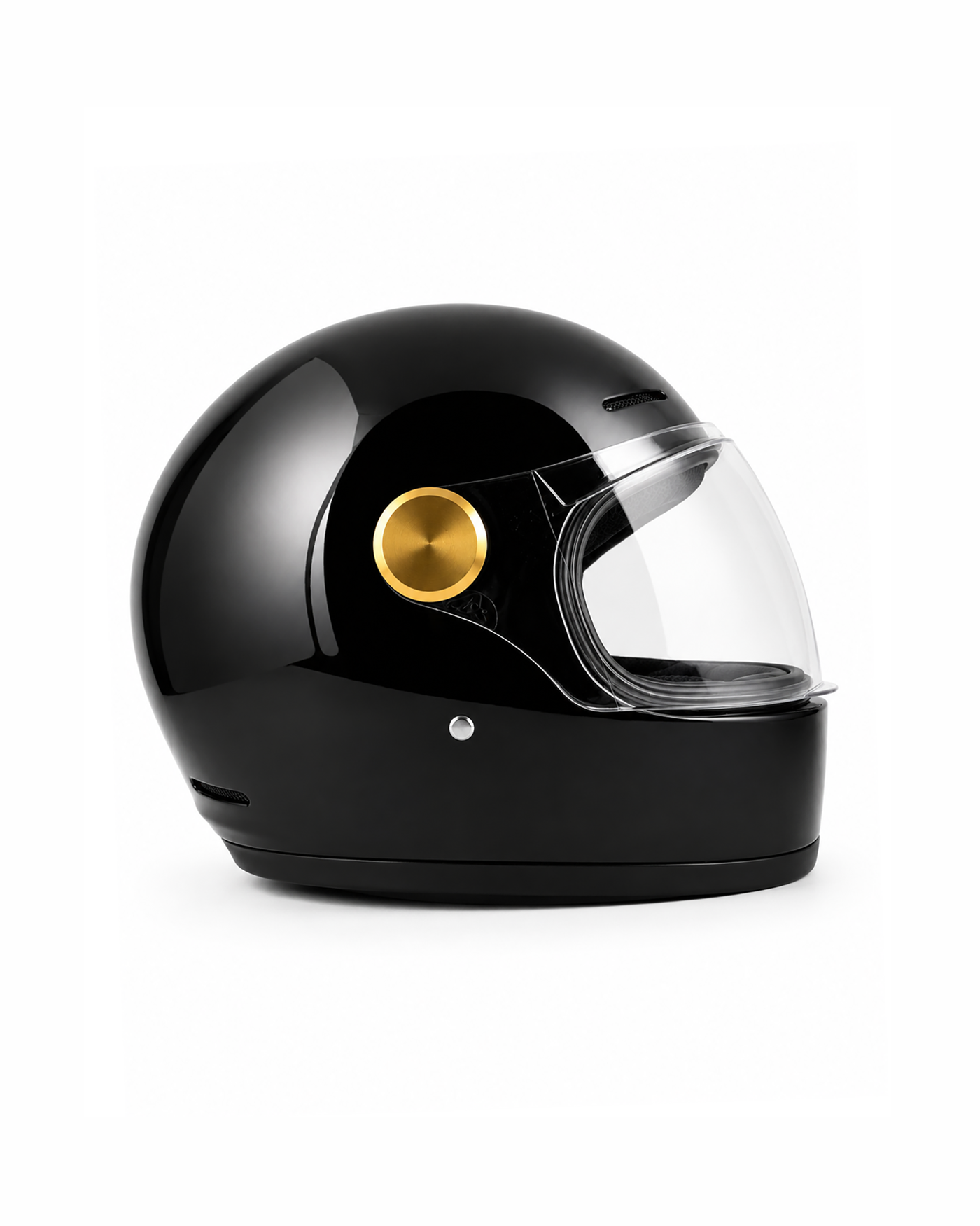 Classic Visor Full-Face Helmet - Glossy Black - Image 4