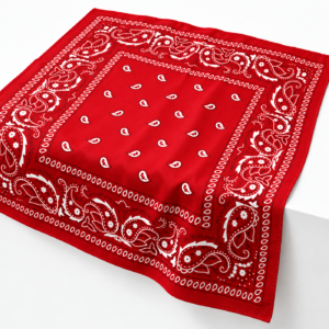 Classic Riding Bandana - Red - Image 1