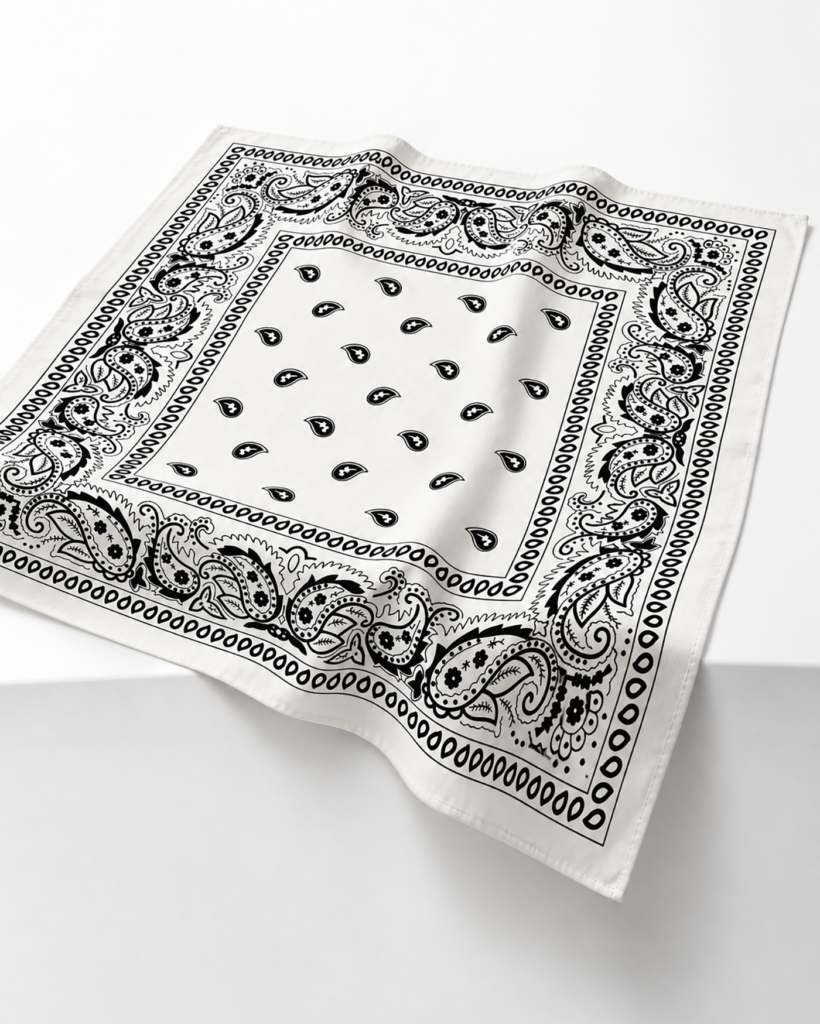 Classic Riding Bandana - White
