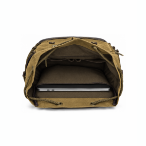 Waxed Finish Backpack - Earthy Brown - Image 9