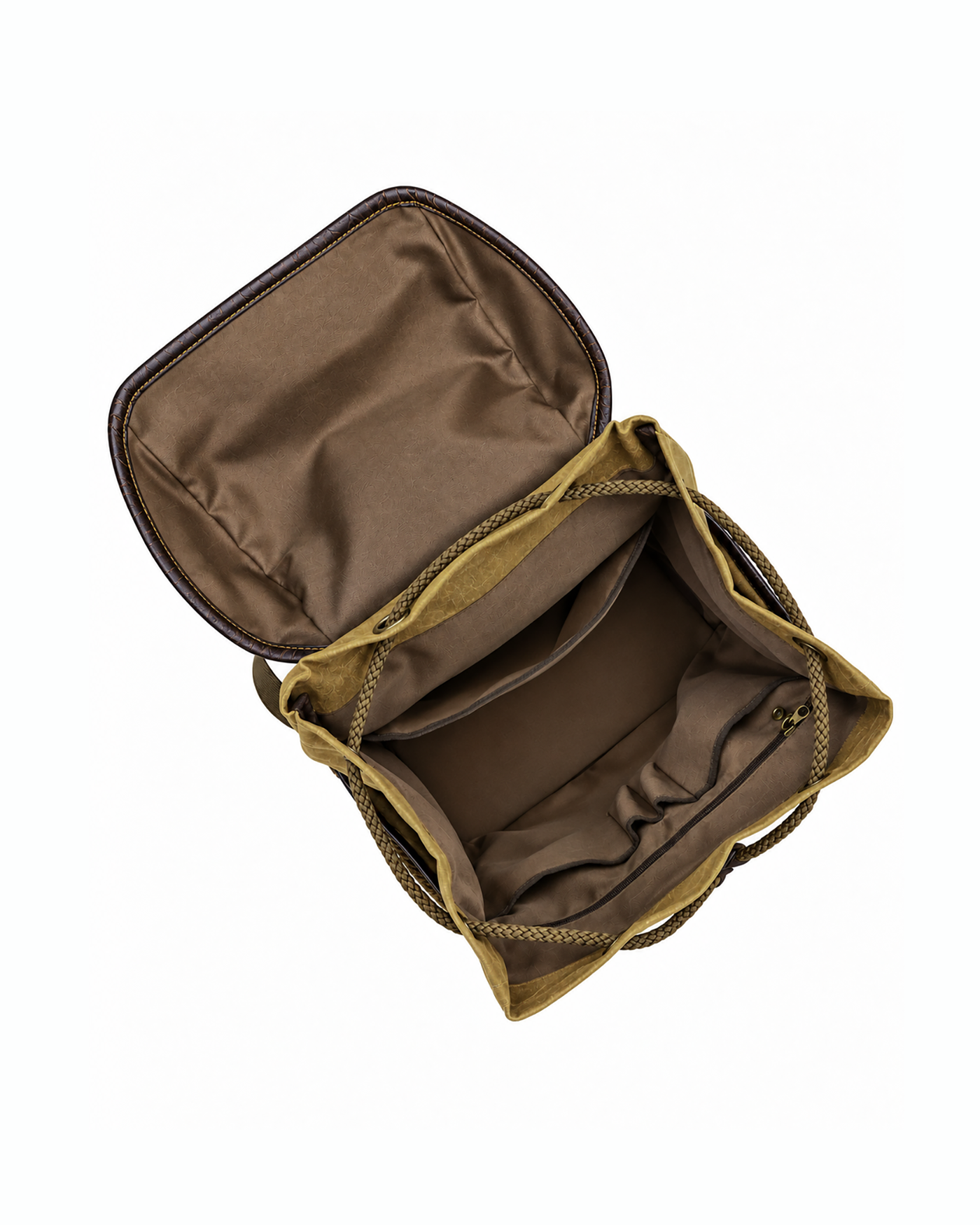 Waxed Finish Backpack - Earthy Brown - Image 8